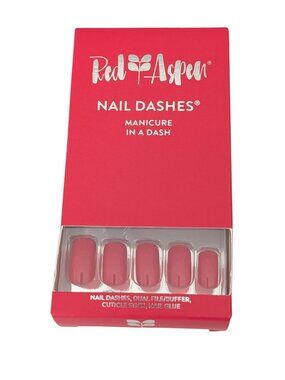 Red Aspen Nail Dashes Tulips For Tatum Medium Square Red New with Box